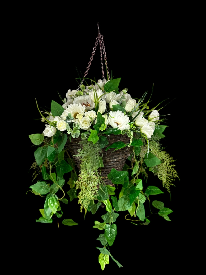 Silk Hanging Baskets