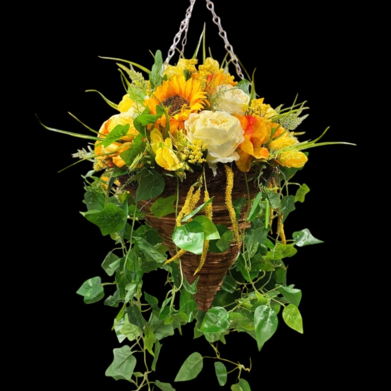 Silk Hanging Baskets