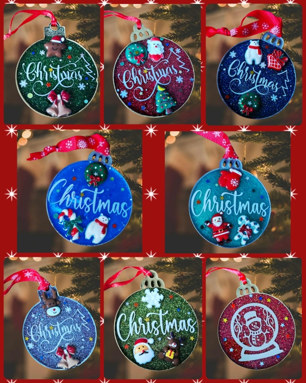 Christmas Resin Tree Decor