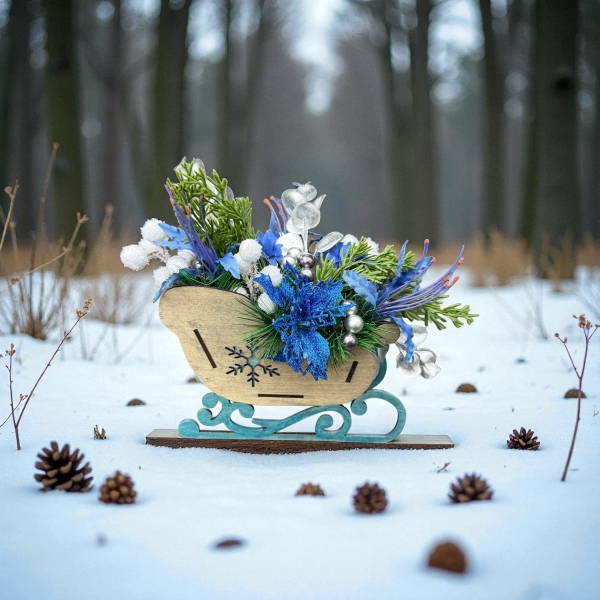 Festive Sleigh (Silk)