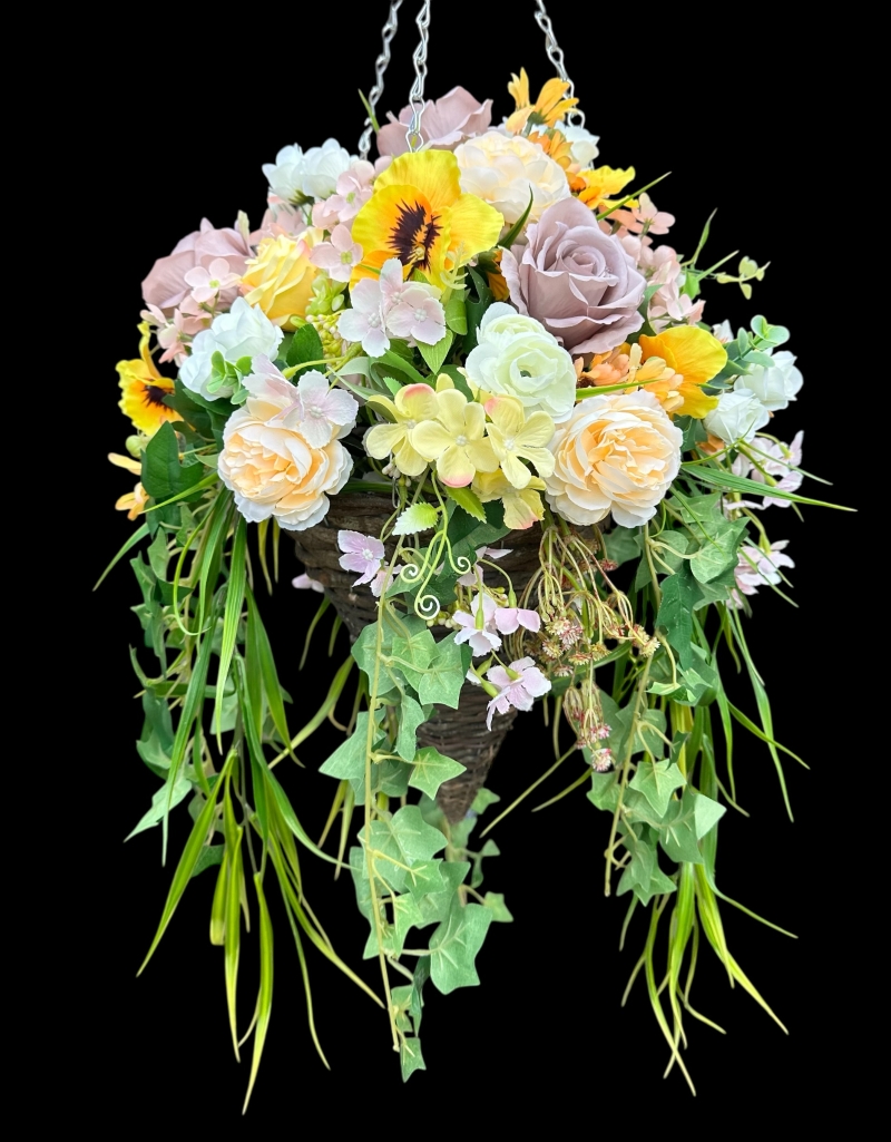 Silk Hanging Baskets