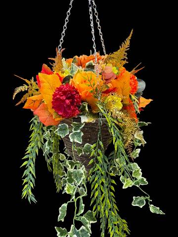 Silk Hanging Baskets